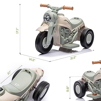 Amazon.com: Qaba Ride on Bubble Car, 6V Kids Motorcycle, 3